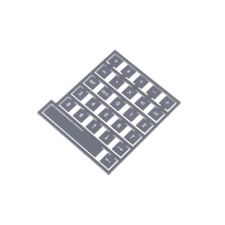 Storm Keypad Legend Sheet for 900 Series and 700 Series, Legend Tiles Set A, ABS, Mid-Grey, 26 Keys, 1 Space Bar 70A00102