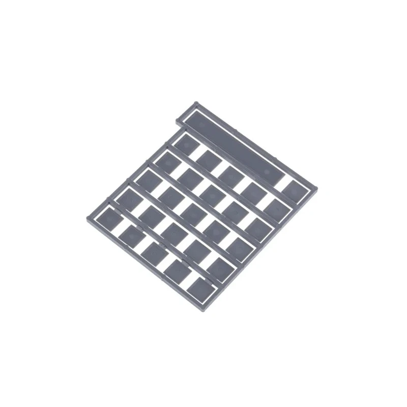 Storm Keypad Legend Sheet for 900 Series and 700 Series, Legend Tiles Set A, ABS, Mid-Grey, 26 Keys, 1 Space Bar 70A00102