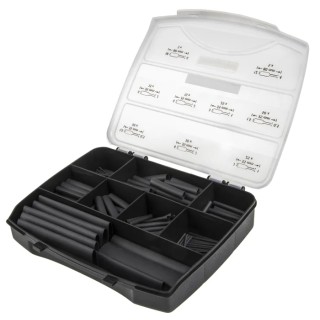 HellermannTyton ShrinKit 321 Basic Heat Shrink Tubing Kit, Black, 18 mm Sleeve 380-03001 SHRINKIT 321 BASIC-PO-X-BK