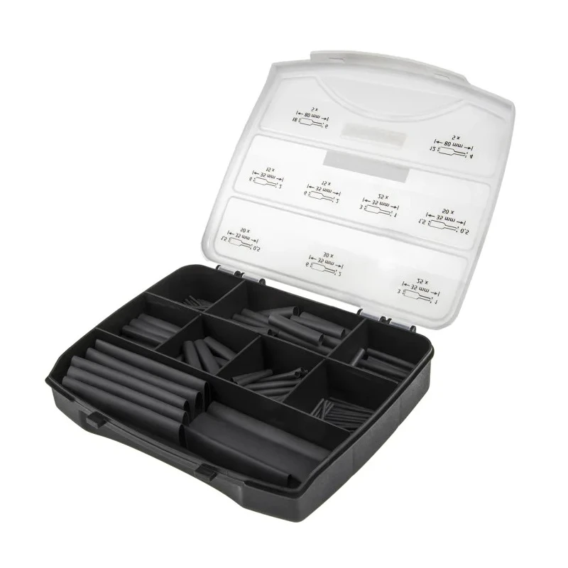 HellermannTyton ShrinKit 321 Basic Heat Shrink Tubing Kit, Black, 18 mm Sleeve 380-03001 SHRINKIT 321 BASIC-PO-X-BK