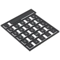 Storm Keypad Legend Sheet, 26 Keys + Space Bar for 900 Series, 700 Series ABS Mid-Grey White Print 70F00102