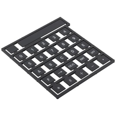 Storm Keypad Legend Sheet, 26 Keys + Space Bar for 900 Series, 700 Series ABS Mid-Grey White Print 70F00102