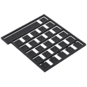 Storm Keypad Legend Sheet, 26 Keys + Space Bar for 900 Series, 700 Series ABS Mid-Grey White Print 70F00102