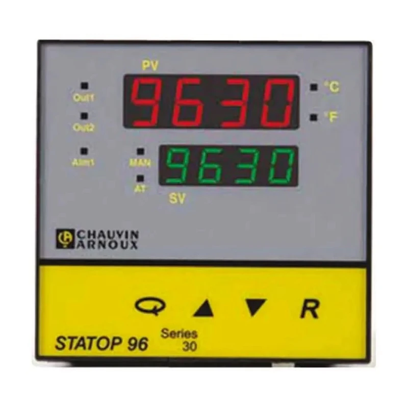 Pyro Controle STATOP 96 Panel PID Temperature Controller, 2 Output Relay, 260V AC, LR09630-001