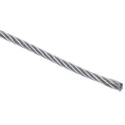 RS PRO Galvanised Steel Wire Rope, 75 m, 3 mm Diameter, 116 kg Safe Working Load 192-957