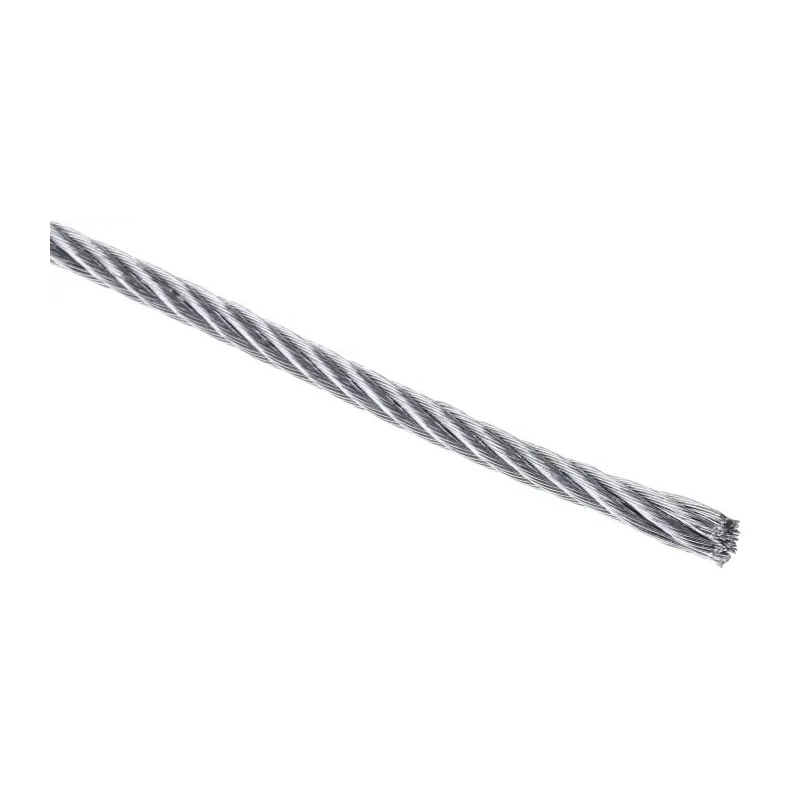 RS PRO Galvanised Steel Wire Rope, 75 m, 3 mm Diameter, 116 kg Safe Working Load 192-957