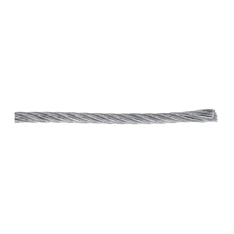 RS PRO Galvanised Steel Wire Rope, 75 m, 3 mm Diameter, 116 kg Safe Working Load 192-957