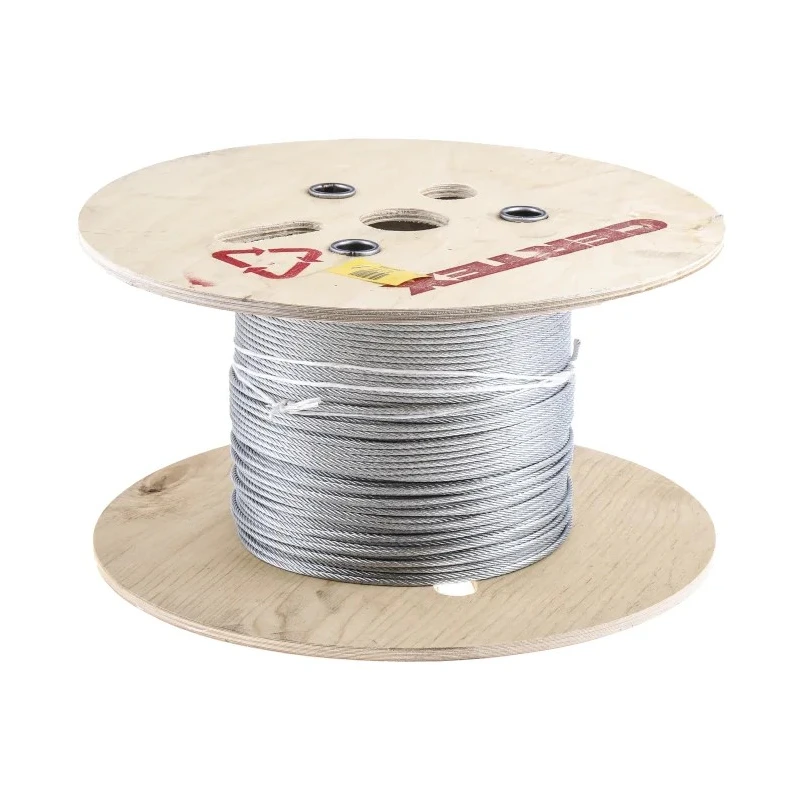 RS PRO Galvanised Steel Wire Rope, 75 m, 3 mm Diameter, 116 kg Safe Working Load 192-957