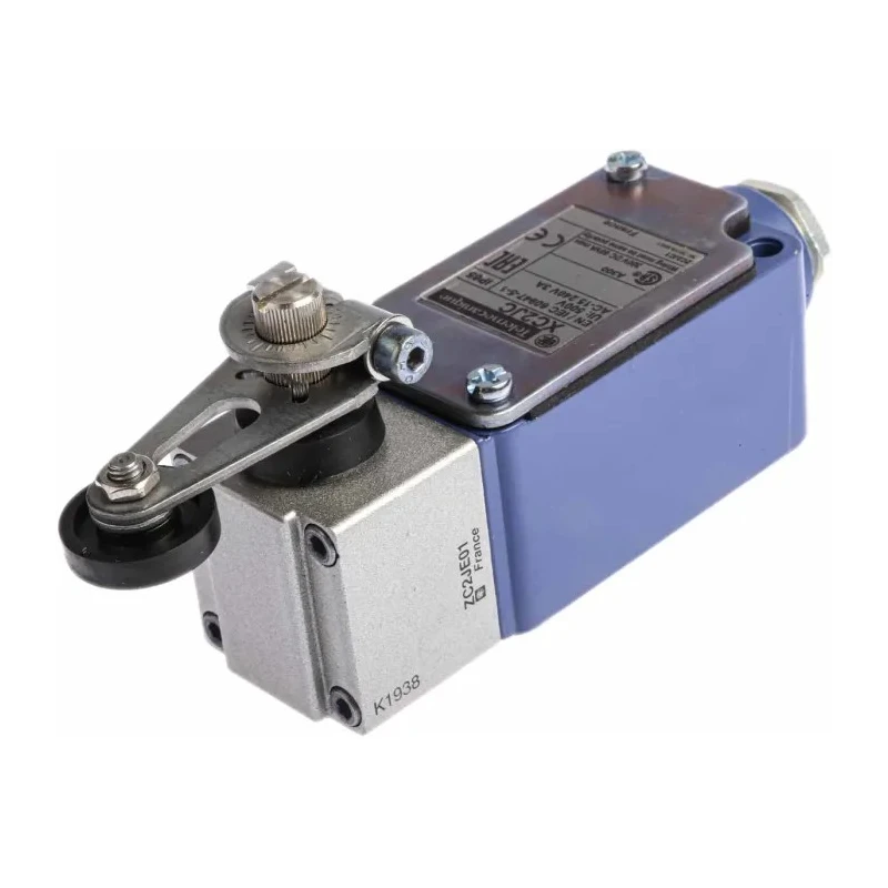 Telemecanique Sensors OsiSense XC Series Roller Lever Limit Switch, Metal Housing, Snap Action, 3A, 240V AC, IP65, XC2JC10111