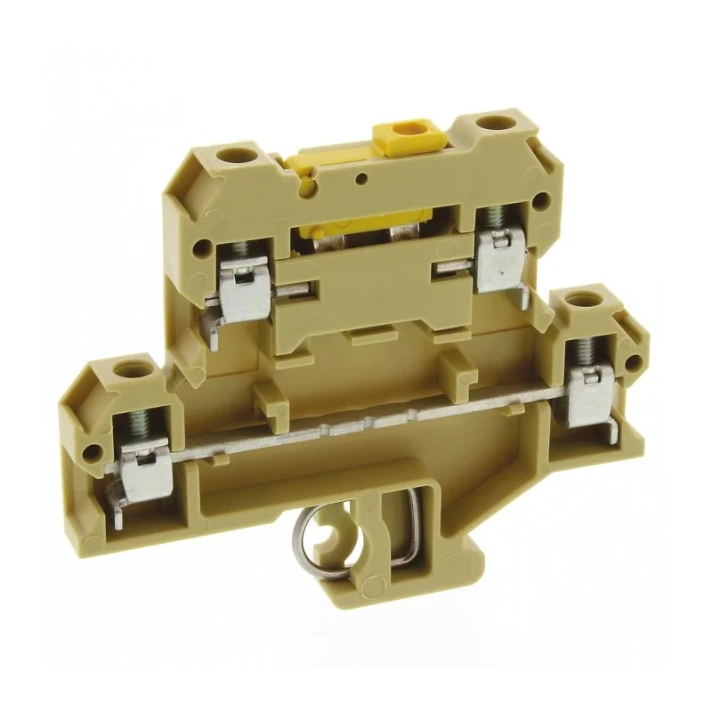 Weidmüller DKT Series Disconnect Terminal Block, Brown, 4mm², 2-Level, Screw, 400V, 10A 0687360000