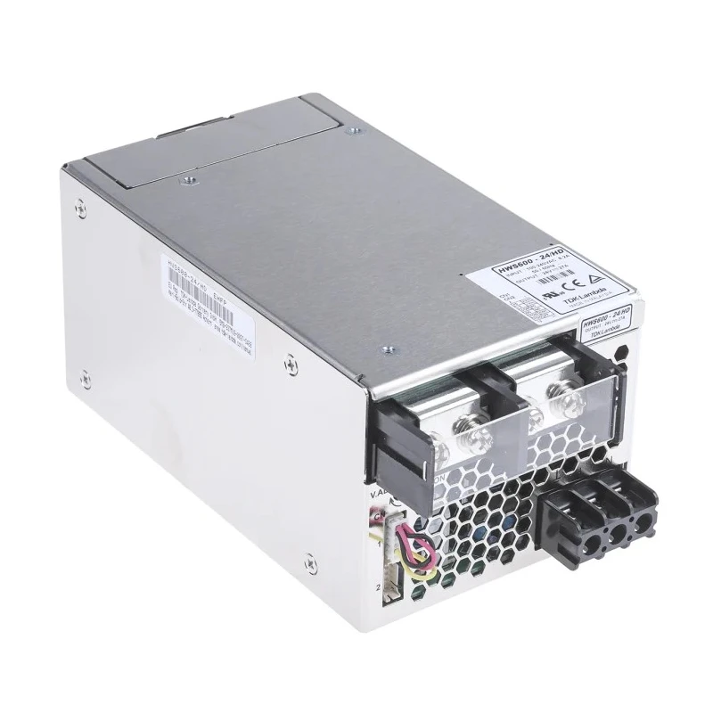TDK-Lambda Switching Power Supply 24V DC, 648W, Rack Mount, Single Output, 370V DC/265V AC Input, Heavy Duty HWS600-24/HD