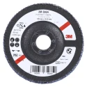 3M 566A Zirconia Aluminium Flap Disc, 125 mm, Medium Grade, Quick Change, 12250 RPM, 1 Grit, 3M556A B61794