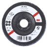 3M 566A Zirconia Aluminium Flap Disc, 125 mm, Medium Grade, Quick Change, 12250 RPM, 1 Grit, 3M556A B61794