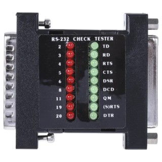RS PRO Line Monitor RS232C, 53mm x 53mm, Mini Breakout Box, 18 LED Indicators, 60°C Max Operating Temperature