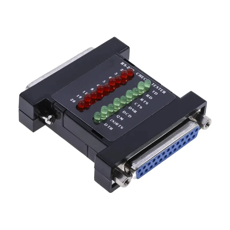 RS PRO Line Monitor RS232C, 53mm x 53mm, Mini Breakout Box, 18 LED Indicators, 60°C Max Operating Temperature