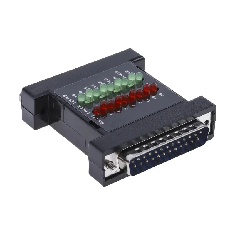 RS PRO Line Monitor RS232C, 53mm x 53mm, Mini Breakout Box, 18 LED Indicators, 60°C Max Operating Temperature