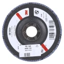 3M 566A Zirconia Aluminium Flap Disc, 125 mm, Fine Grade, P120 Grit, Quick Change, 12000 RPM 3M556D B61795