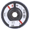 3M 566A Zirconia Aluminium Flap Disc, 125 mm, Fine Grade, P120 Grit, Quick Change, 12000 RPM 3M556D B61795