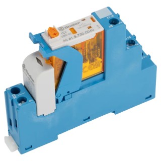 Finder 4C Series Interface Relay DIN Rail 230V AC Coil SPDT 5mA Silver Alloy Contacts 4C.01.8.230.0060SPA