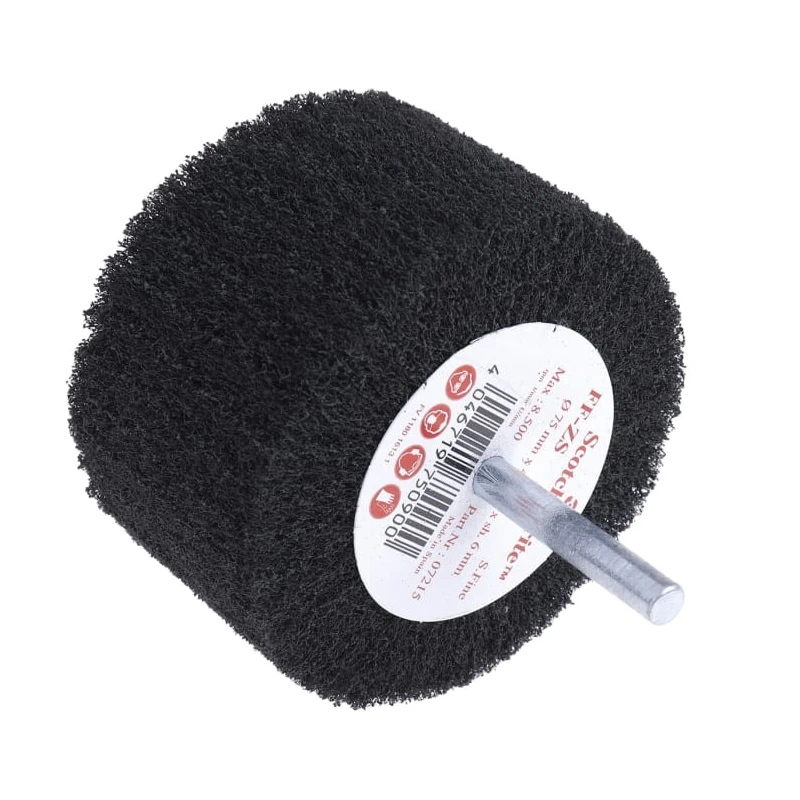 3M Nylon Abrasive Brush 75 mm Diameter, Nylon Bristle, 8500 rpm Fine Finish FF-ZS 12015
