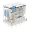 Finder Power Relay 12V DC Coil 12A Switching Current 4PDT Quick Connect Terminal Silver Alloy Contacts 56.34.9.012.0040