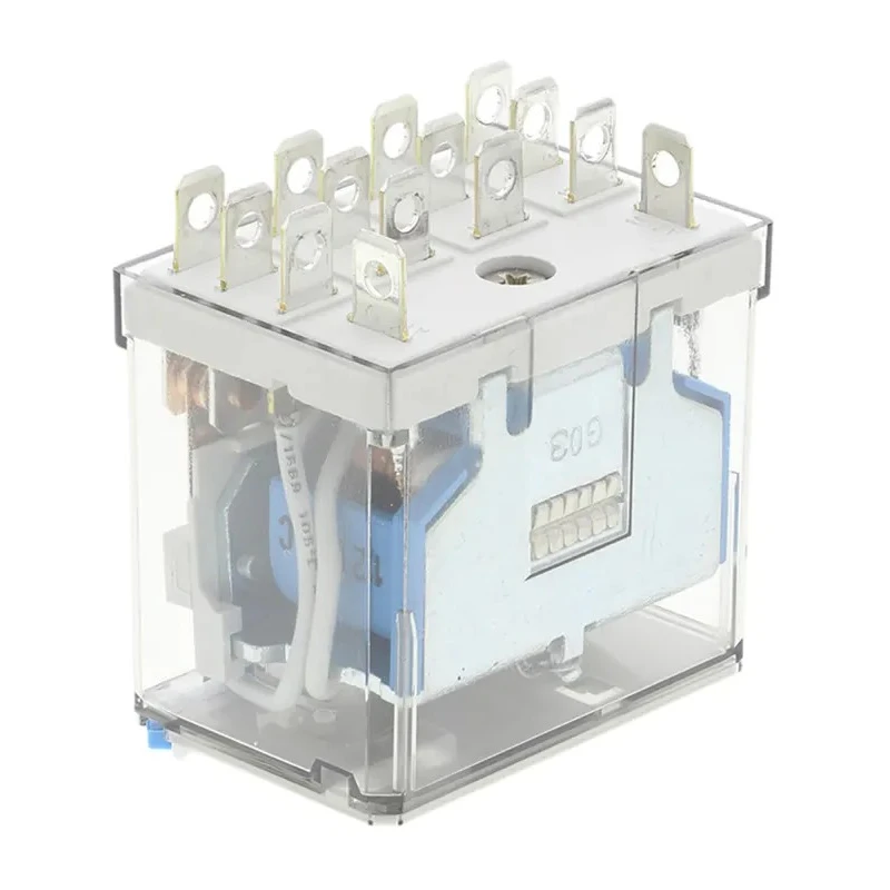 Finder Power Relay 12V DC Coil 12A Switching Current 4PDT Quick Connect Terminal Silver Alloy Contacts 56.34.9.012.0040