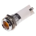 RS PRO Panel Mount Indicator Orange, 110V AC, Solder Tab, IP40, Prominent Bezel 204-401