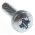 RS PRO Pozidriv Pan Head Steel Machine Screw, M3 Thread, 10 mm Length, Bright Zinc Plated, DIN 7985 198-289
