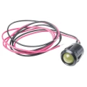 RS PRO Yellow Panel Mount Indicator 12V DC 20mA Lead Wire Prominent Bezel 21mm Length 14mm Mount Hole 204-439