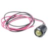 RS PRO Yellow Panel Mount Indicator 12V DC 20mA Lead Wire Prominent Bezel 21mm Length 14mm Mount Hole 204-439