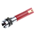 RS PRO Red Panel Mount LED Indicator, 12V, 20mA, Solder Tab Termination, IP67, Recessed 205-628