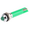 RS PRO Green Panel Mount Indicator, 110V AC, Solder Tab, Prominent Bezel, 40mm Length, Model 205-224