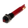 RS PRO Red Panel Mount LED Indicator 12V DC, 20mA, Solder Tab, Prominent Bezel, 6mm 206-003