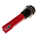 RS PRO Red Panel Mount LED Indicator 12V DC, 20mA, Solder Tab, Prominent Bezel, 6mm 206-003
