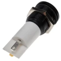 RS PRO White Panel Mount Indicator 110V AC, 6mA, IP67 Solder Tab Flush 206-182