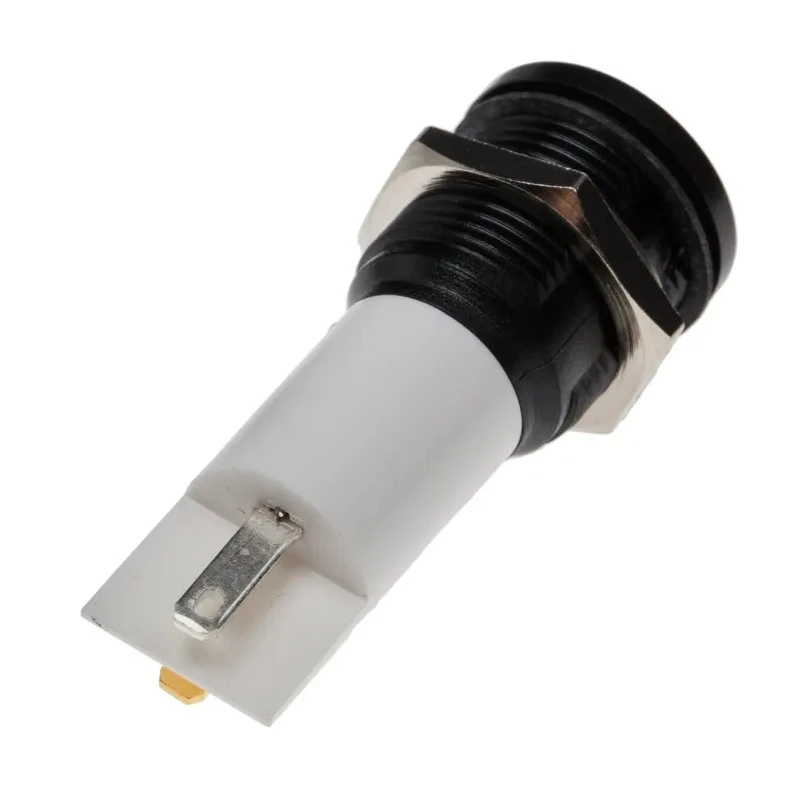 RS PRO White Panel Mount Indicator 110V AC, 6mA, IP67 Solder Tab Flush 206-182