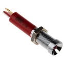 RS PRO Red Panel Mount Indicator 24V DC 20mA Solder Tab Recessed 6mm 205-016