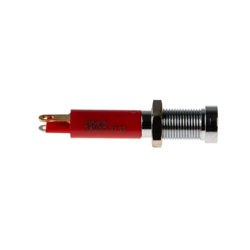 RS PRO Red Panel Mount Indicator 24V DC 20mA Solder Tab Recessed 6mm 205-016