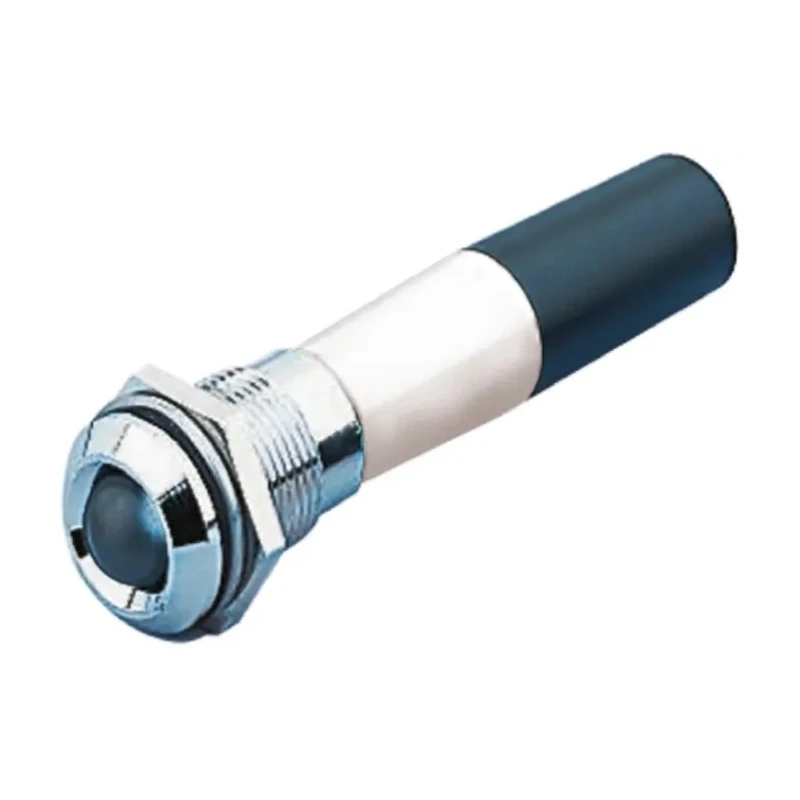 RS PRO Panel Mount Indicator White LED IP67 Prominent Bezel 230V AC 43.85mm 12mm Hole United Kingdom IP67