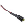 RS PRO Yellow Panel Mount Indicator 24V DC 20mA Lead Wire Termination Prominent Bezel 206-463