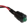 RS PRO Green Panel Mount LED Indicator 24V DC, 20mA, Lead Wire Termination, Prominent Bezel, 206-867