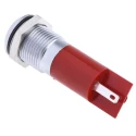 RS PRO Red Panel Mount Indicator, 24 V AC/DC, 20mA, Solder Tab, IP67, Prominent Bezel 206-889