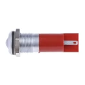 RS PRO Red Panel Mount Indicator, 24 V AC/DC, 20mA, Solder Tab, IP67, Prominent Bezel 206-889