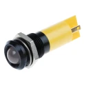RS PRO Yellow Panel Mount Indicator, 24V AC/DC, 20mA, IP67, Solder Tab, Prominent Bezel 207-501