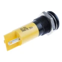 RS PRO Yellow Panel Mount Indicator, 24V AC/DC, 20mA, IP67, Solder Tab, Prominent Bezel 207-501