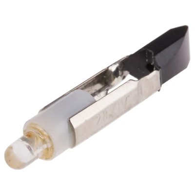 RS PRO Yellow Indicator Lamp Single Chip, 28V AC/DC, 5.5 mm Diameter, 300 mcd, 29.5 mm Length 203-717