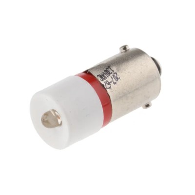 RS PRO Red Indicator Lamp Single Chip 130V AC BA9 Base 10 mm Diameter 207-674