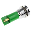 RS PRO Panel Mount LED Indicator 24 V AC, 24 V DC, Green, 20mA, Solder Tab Termination, Prominent Bezel 207-955