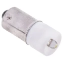 RS PRO White Indicator Lamp, Single Chip LED, 130V AC/DC, BA9 Base, 10mm Diameter 207-703