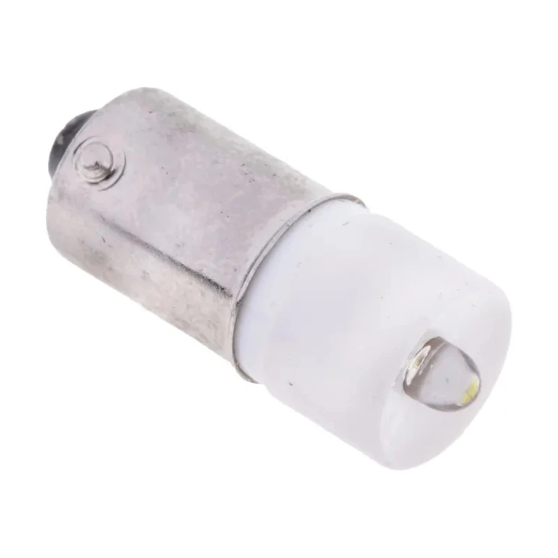 RS PRO White Indicator Lamp, Single Chip LED, 130V AC/DC, BA9 Base, 10mm Diameter 207-703